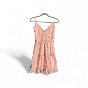 Francesca's Collections Pink Ruffle Flirty & Fun Babydoll Barbie Medium Dress